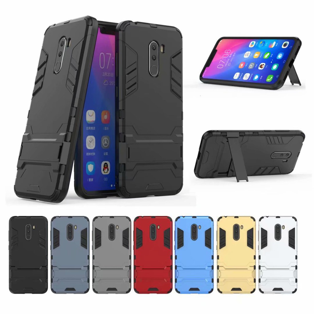 Ốp điện thoại sành điệu có giá đỡ cho Xiaomi Pocophone F1 Poco F1