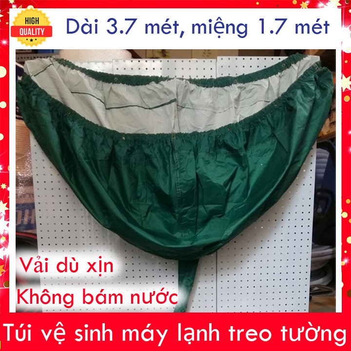 Áo vệ sinh máy lạnh cao cấp tốt nhất thị trường vải tổ ong 2 lớp - Túi bạt trùm vệ sinh máy lạnh điều hòa