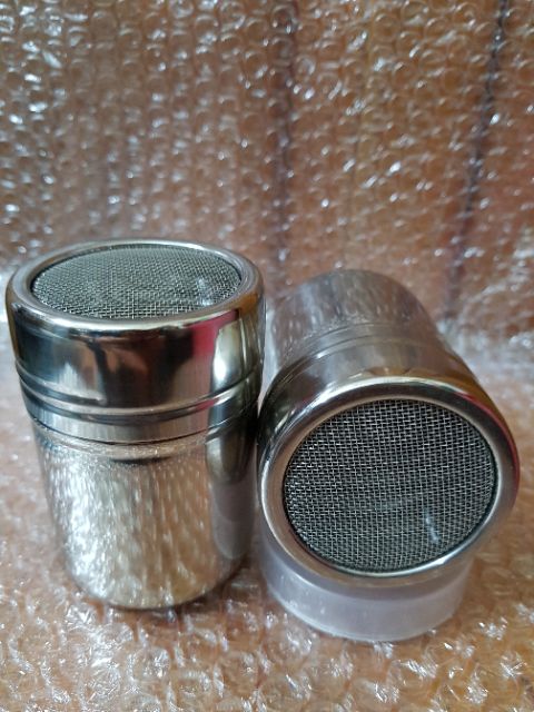 LỌ RẮC BỘT CACAO - MATCHA- inox