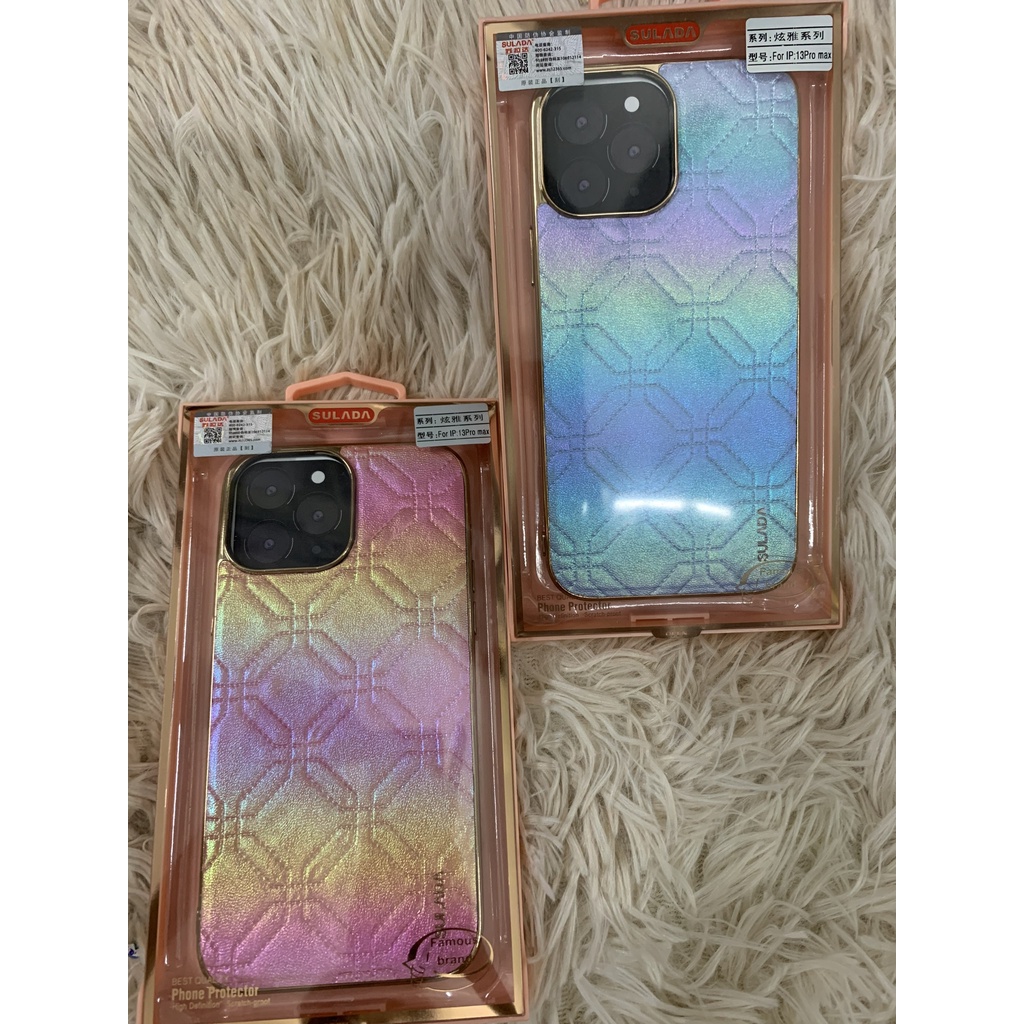 Ốp lưng dẻo Sulada đổi màu viền mạ vàng iPhone 11 12 13 pro max