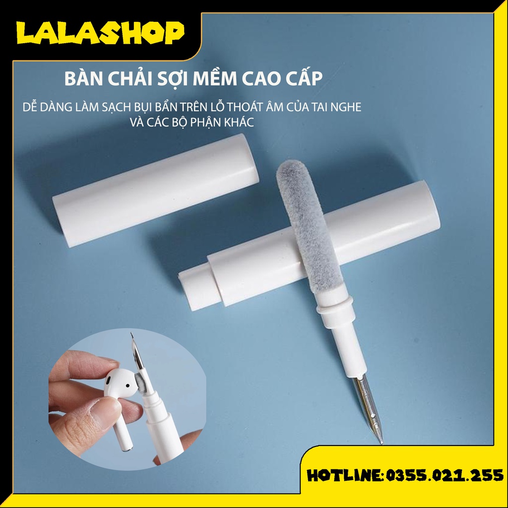 Bút Vệ Sinh Tai Nghe Airpods Cầm Tay 3 Trong 1