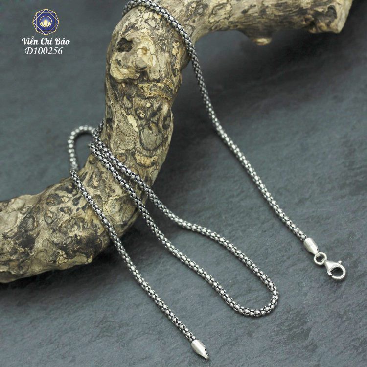 Dây chuyền bạc nam đốt vảy mới vòng bạc nam đeo cổ chất liệu bạc Thái 925 đẹp ...