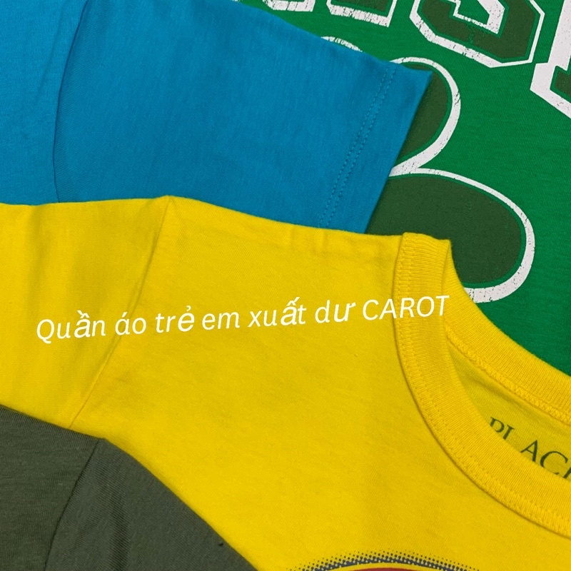 Áo thun cộc tay cho bé trai size đại từ 4 tuổi đến 16 tuổi chất cotton xuất khẩu mềm mát hình in cao cấp