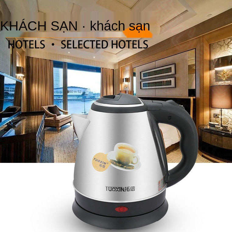 Ấm điện dung tích nhỏ 1.2L khách sạn và đun nước inox 304 ký túc xá sinh viên công suất thấp