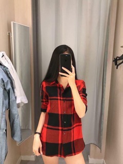 Áo sơ mi kẻ caro H&M