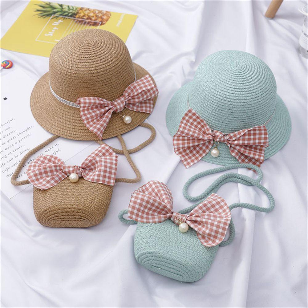 Mũ Cói Chống Nắng Đi Biển Thời Trang Mùa Hè Dễ Thương Cho Bé