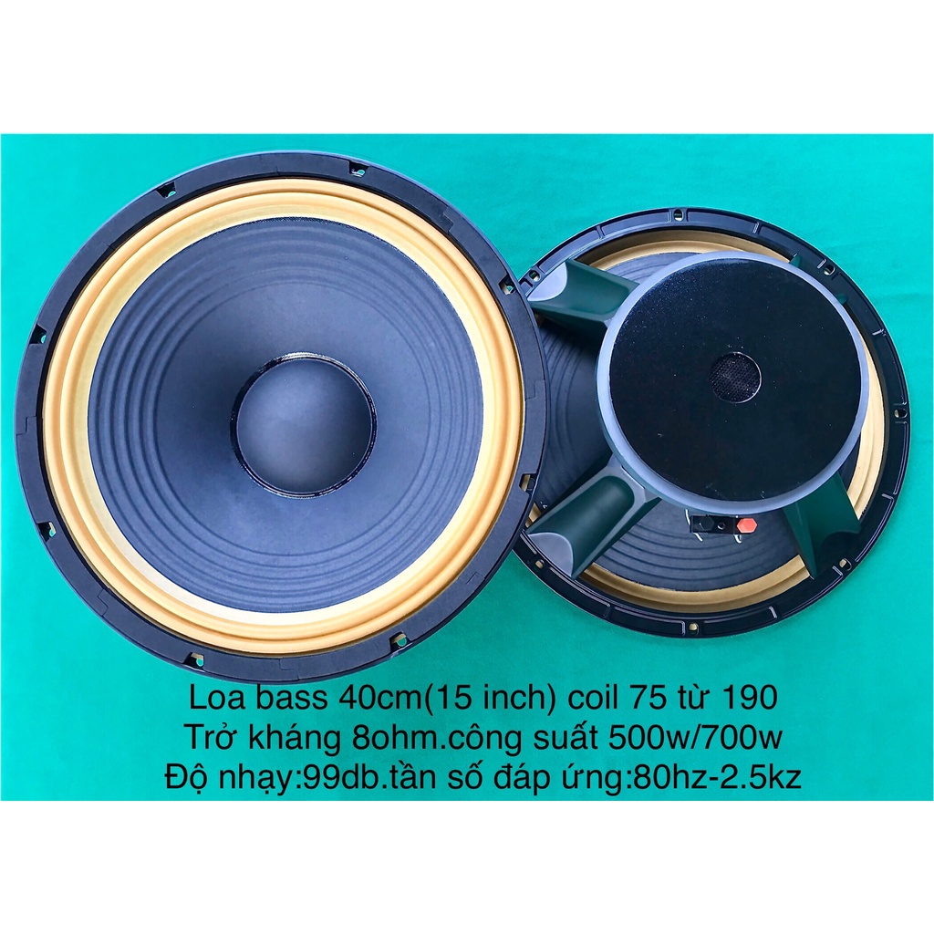 Loa bass 40-coil 75- từ 190- 8 ohm