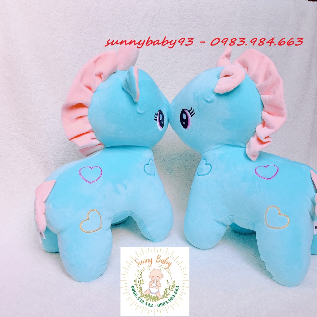 [MÀU XANH] Gấu Bông Unicorn - Kì Lân Pony Một Sừng size 30cm, Thú Nhồi Bông Đáng Yêu, Gối Ôm Cho Bé Ngựa Pony