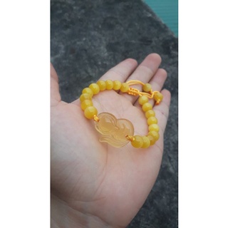 Lắc tay đá hồ ly mệnh kim