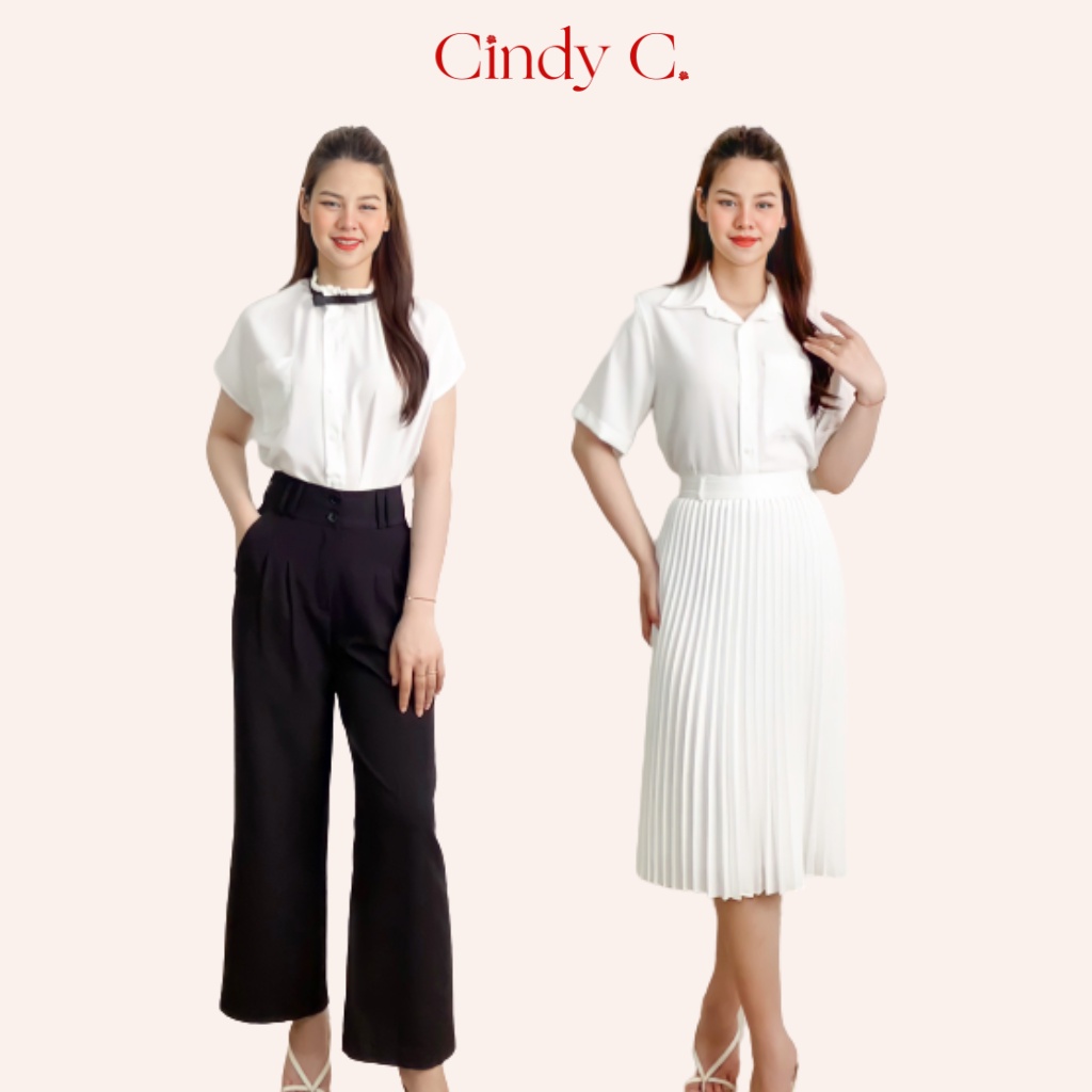 Áo Sơ Mi Tay Ngắn Buzuluk Cindy C Chất Liệu Linen Thanh Lịch 22827