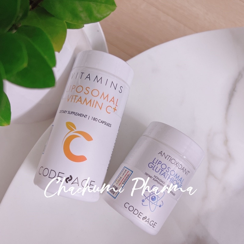 Viên Uống Hỗ Trợ Trắng Da CodeAge Liposomal Glutathione + vitamin C