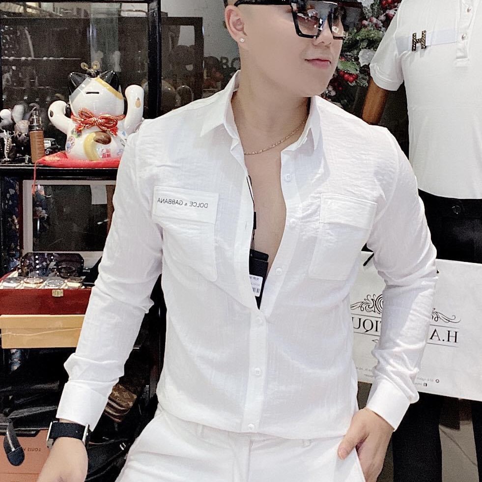 Áo Sơ Mi Đũi Nam Mẫu In Thêu Soái Ka Dành Cho Chàng [Hàng Hot💥]