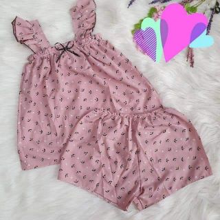 Đồ bộ katê lụa tay cánh tiên mẫu chữ và én