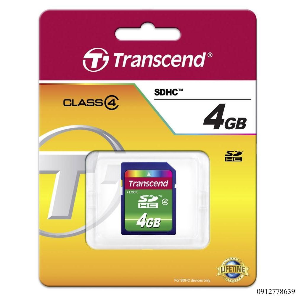 Thẻ nhớ Transcend SDHC 4GB Class 4