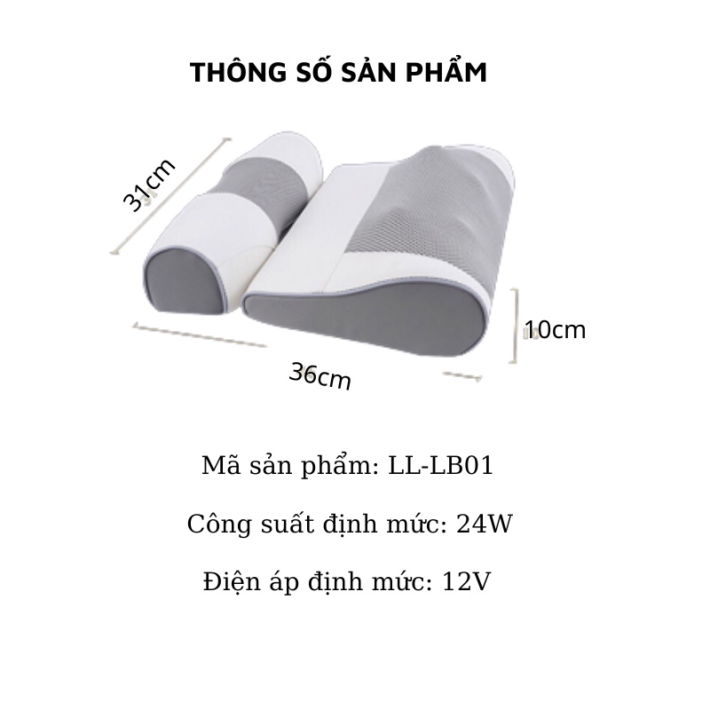 Máy massage cổ vai gáy, hồng ngoại, máy toàn thân đa năng cao cấp MAZ5, gối massage mini - Bảo hành 12 tháng