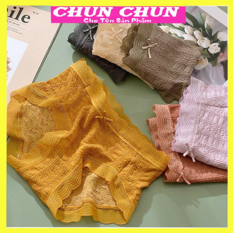 Quần lót chunchun dệt kim co giãn thoải mái, quần chíp khántg khuẩn loại đẹp 155.