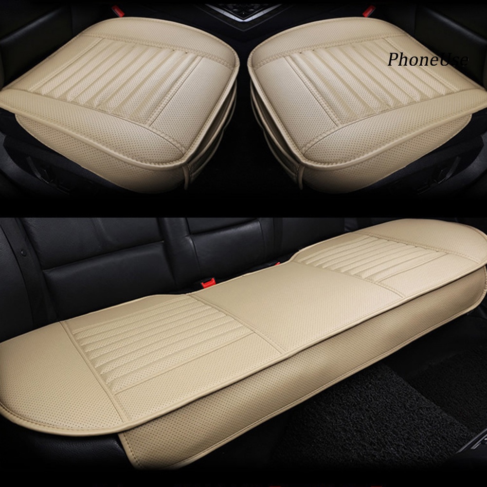Đệm Lót Ghế Ngồi Xe Hơi Bằng Da PU Thoáng Khí