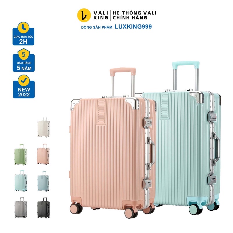 Vali kéo khung nhôm khóa sập BAMOZO size 20/24/28 inch, nhựa ABS/PC cao cấp, 4 góc kim loại chống va đập - VALIKING