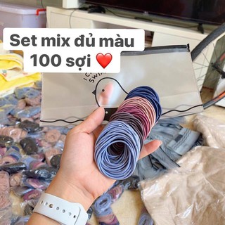 [Giá Sỉ] Set Chun Buộc Tóc 🎁Chun buộc tóc kèm túi Zip🎁