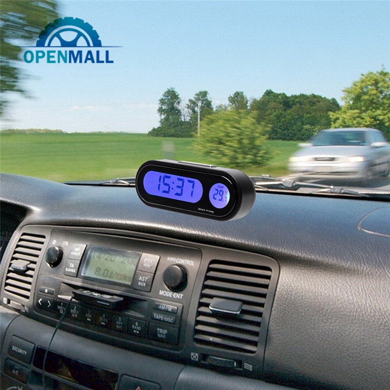 🚗 NG 12 LCD LCD Auto Auto LED kỹ thuật số Đồng hồ đo thời gian điện tử với đèn nền