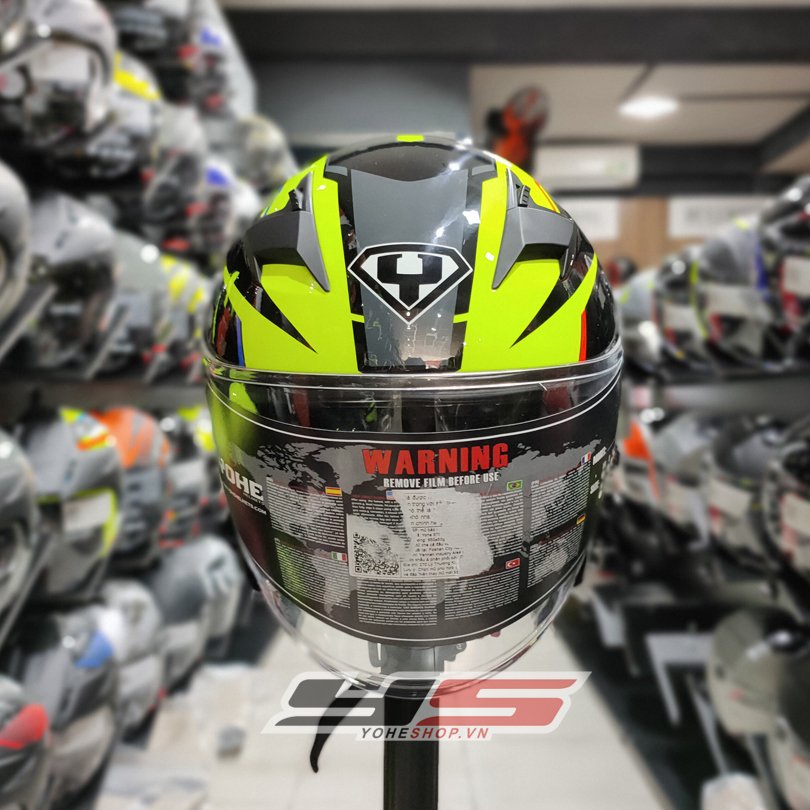 MŨ BẢO HIỂM 3/4 YOHE 878 PLUS - MŨ BẢO HIỂM 2 KÍNH - Màu SRT