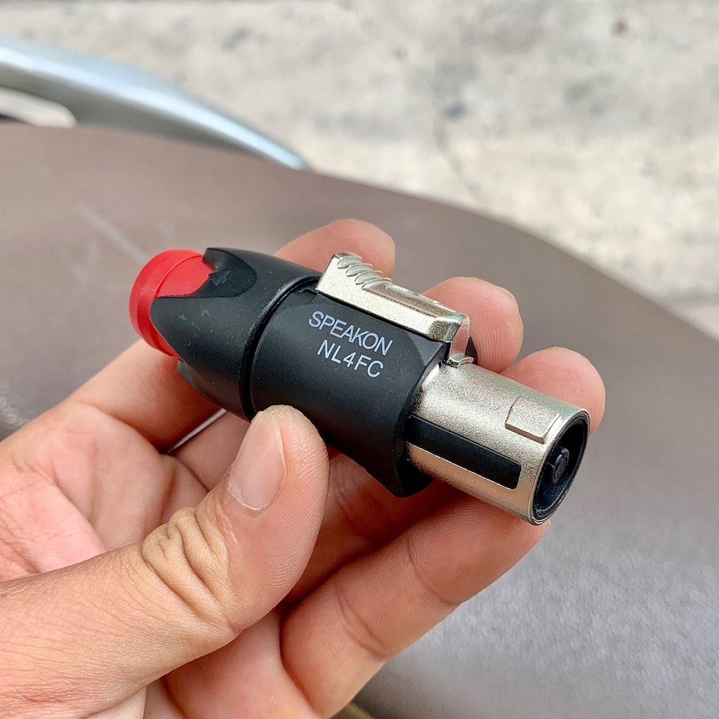 Giắc Cắm Loa Speakon Neutrik loại tốt đầu bọc kim loại, giá 1 chiếc, đầu cắm loa sân khấu hoặt các loại loa gia đình| SP