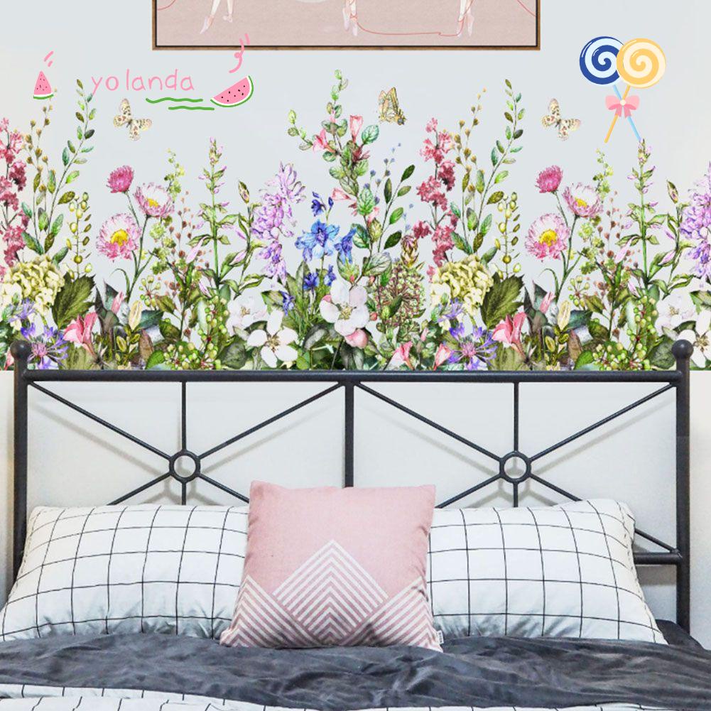 Miếng Dán Tường Trang Trí Nghệ Thuật Hình Hoa Bướm DIY