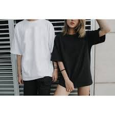 Áo thun nam nữ trơn TAY LỠ OVERSIZE UNISEX (2 Màu ĐEN-TRẮNG)