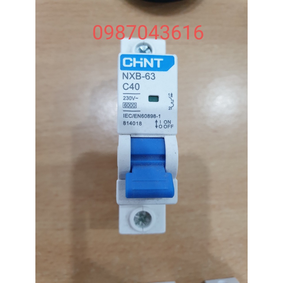 Át tô mát cài chint NXB- 63 1P, 6A, 10A,16A, 20A, 25A, 32A, 40A, 50A, 63A,  80A, 100A, 125A