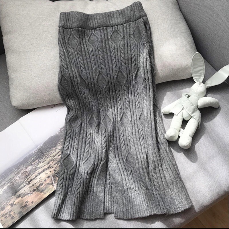 CHÂN VÁY LEN SIÊU MỀM MỊN HOẠ TIẾT DÁNG BÚT CHÌ | BigBuy360 - bigbuy360.vn