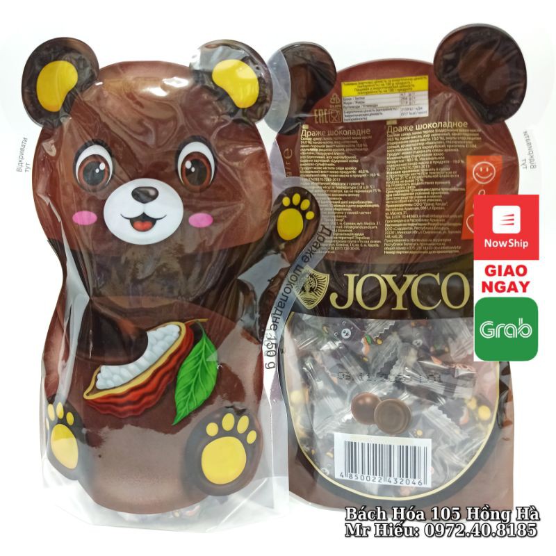 [T11/2021] Kẹo socola gấu đen Nga 150g