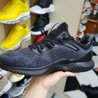 [TẶNG HỘP+TẤT] Giày thể thao giày sneaker Alpha bounce đen xám