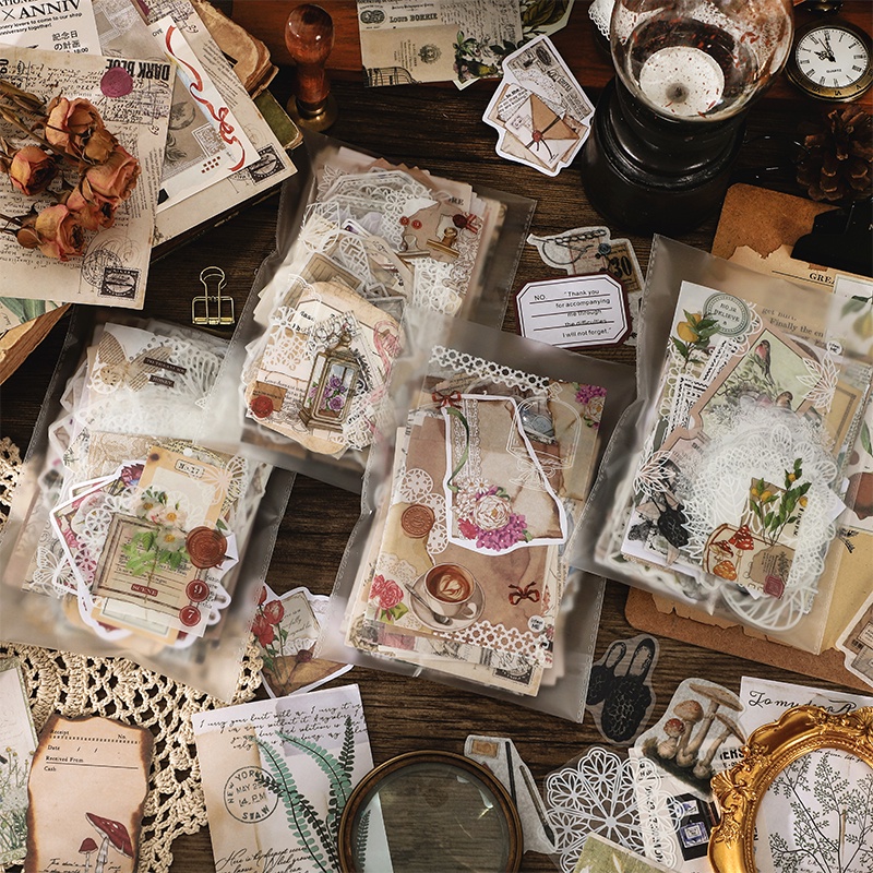 Set 260 Miếng Dán Trang Trí Sổ Tay/ Album Ảnh Bằng Giấy DIY