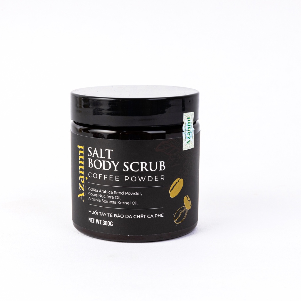 Tẩy tế bào chết cơ thể và mặt cà phê cho làn da mềm mại và rạng rỡ 300ml Cocoon COFFEE SALT BODY SCRUB Chính Hãng Azanmi