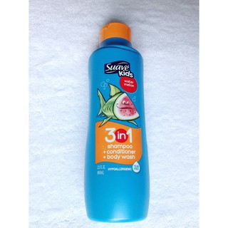 Tắm gội xả cho bé Suave Kids 3 in1 của Mỹ