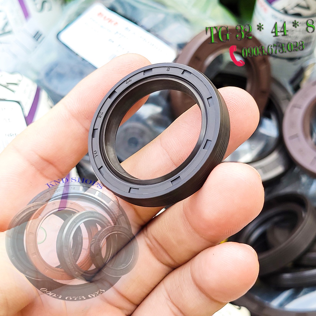 Phốt dầu SVKS TG 32*44*8, Phớt chặn nhớt piston máy rửa xe đầu rời và trục pully dẫn động ô tô xe công trình |KND Shops