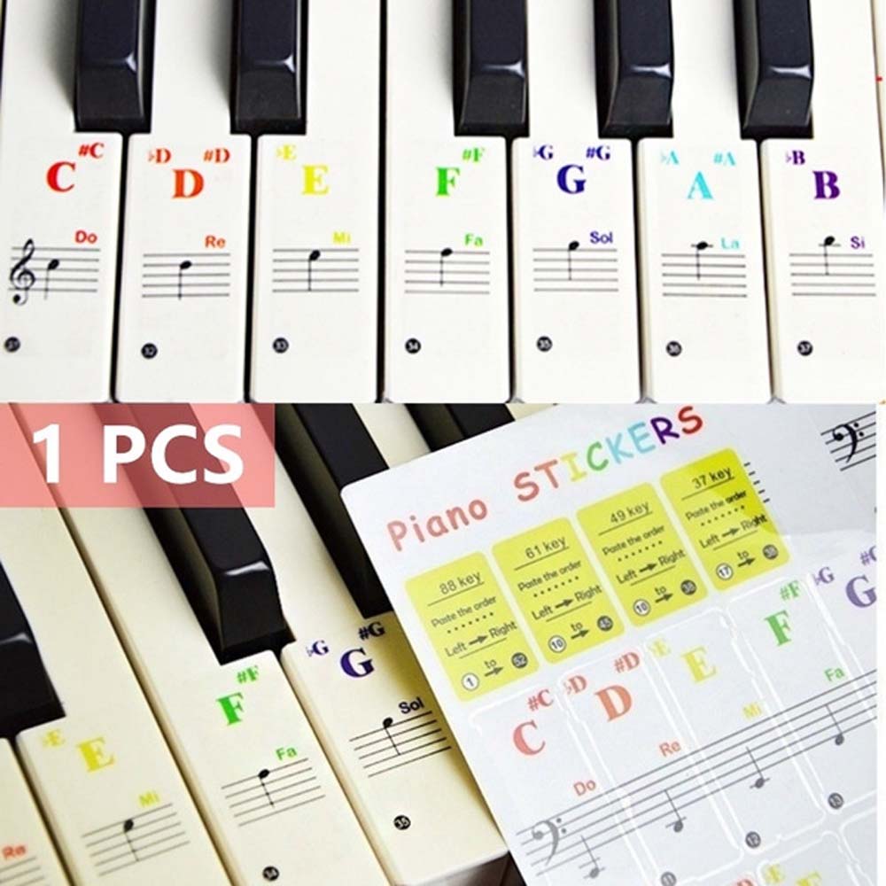 Miếng Dán Trang Trí Đàn Piano 88 Phím Cho Người Mới Bắt Đầu