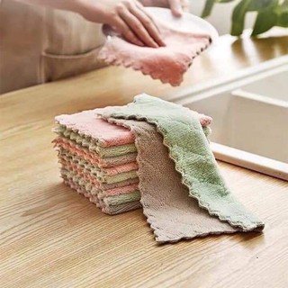 Khăn Lau 2 Màu Đa Năng Siêu Thấm Hút Sợi Vải