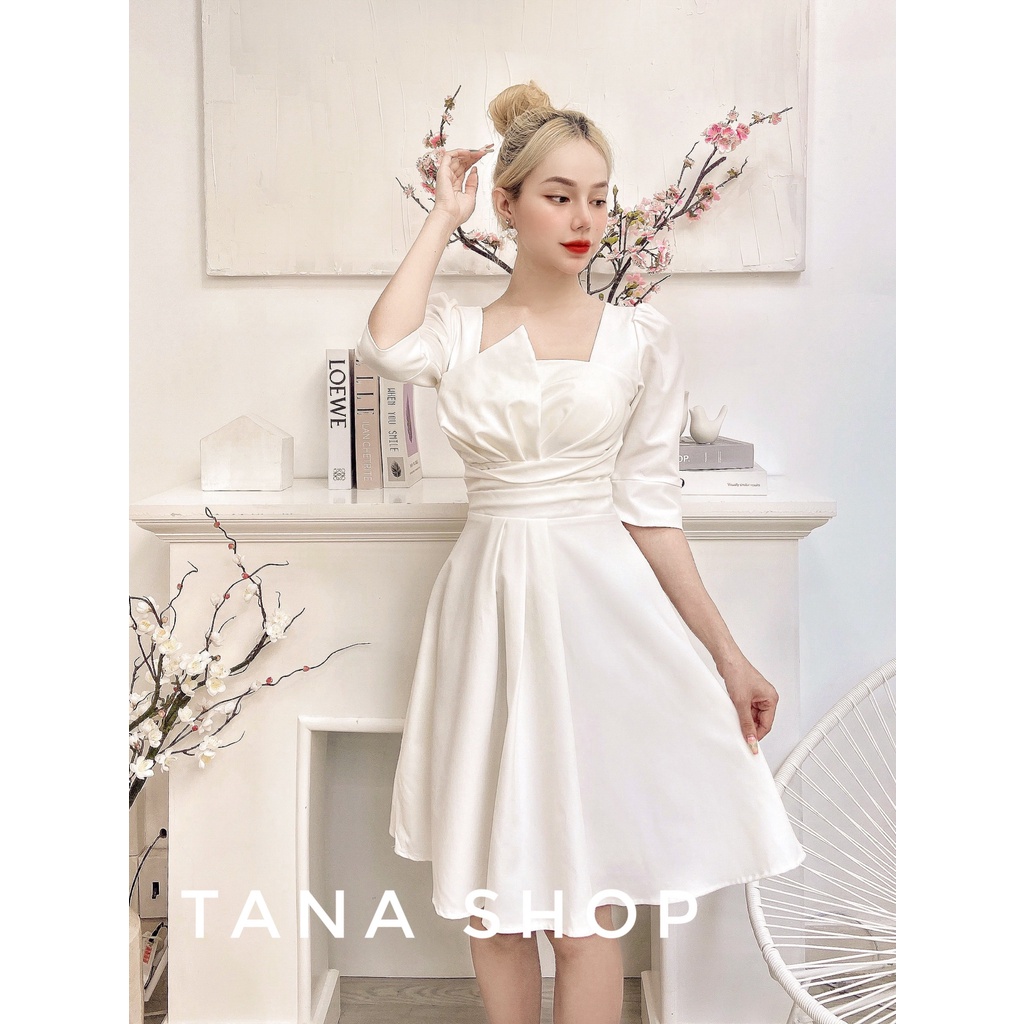 Đầm dự tiệc Đầm xếp ly ngắn dáng A dễ thương phù hợp mặc đi tiệc, đi chơi TANA D0451 | BigBuy360 - bigbuy360.vn