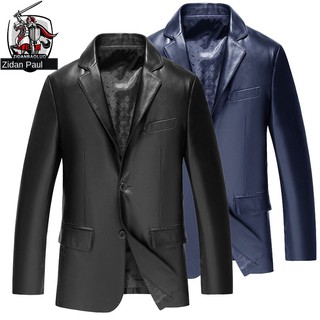 NEW Áo Khoác Da Pu Thời Trang Dành Cho Nam Trung Niên