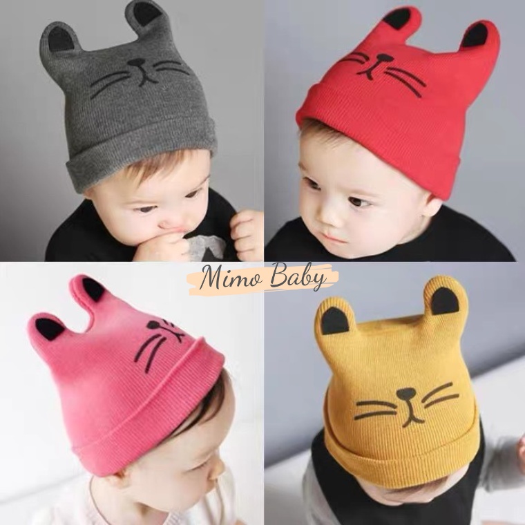 Mũ len hình mèo, cún đáng yêu cho bé (3m-3y) ML150 Mimo Baby