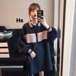 Váy đen phối hồng hót H&S