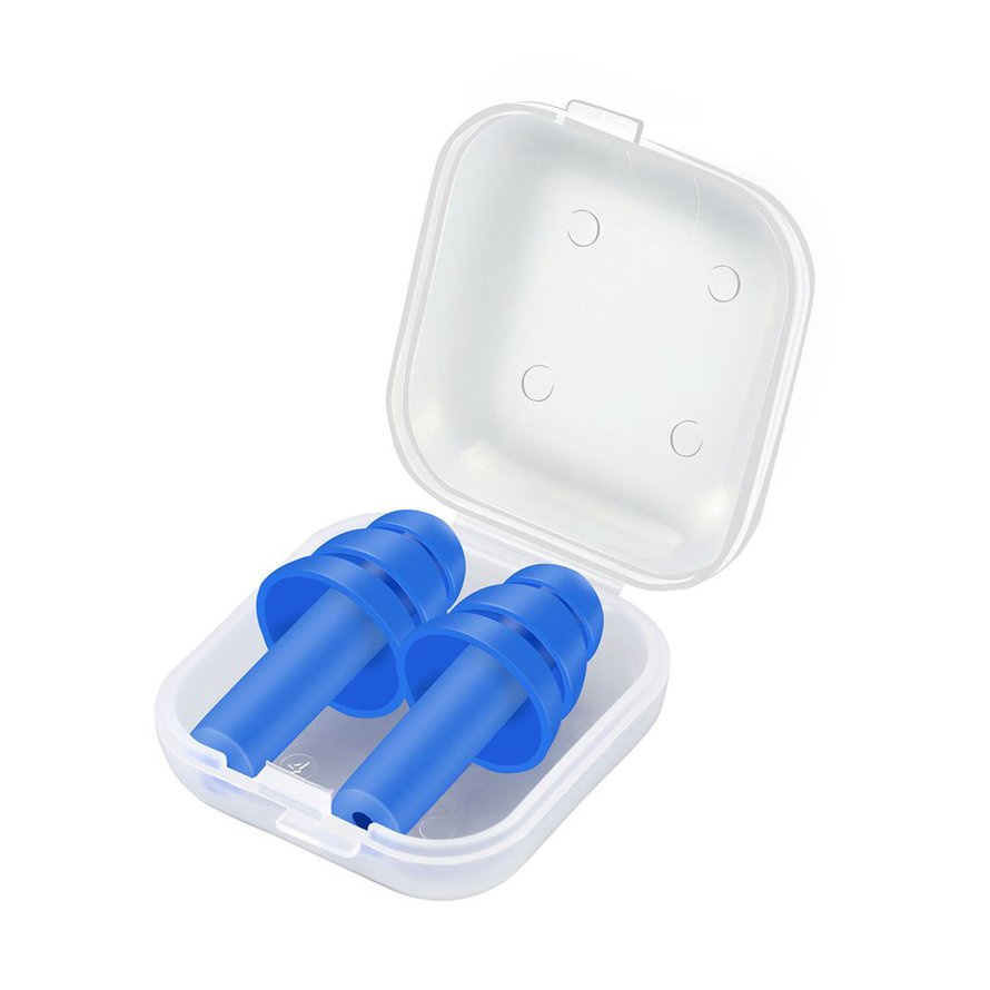 Cặp nút bịt tai bằng silicone chống ồn tiện dụng