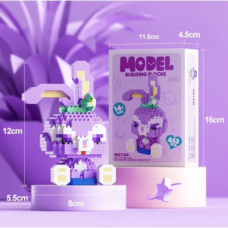 MÔ HÌNH LẮP RÁP MINI 3D NHÂN VẬT HOẠT HÌNH ĐÁNG YÊU CHO BÉ - ĐỒ CHƠI XÉP HÌNH CHO BÉ