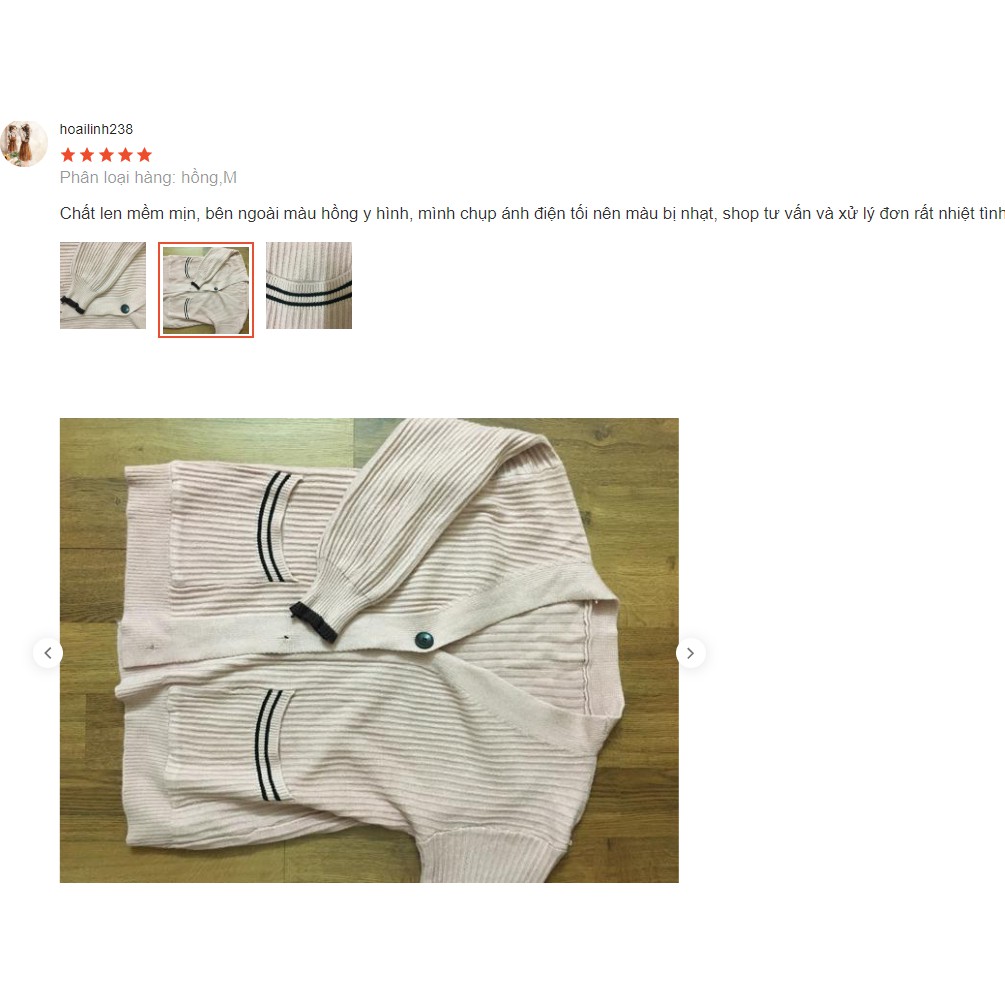 Áo Cardigan len mỏng nữ yay bồng thời trang thu đông A00165 | BigBuy360 - bigbuy360.vn