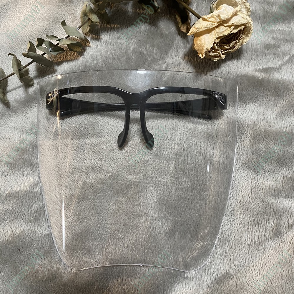 ☀☀☀2021 Ultra-clear HD real anti-fog PC  lens glasses new fashion one-piece oversized transparent protective mask☝☝☝