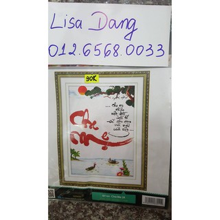 Tranh thêu CHA MẸ IST166 (52x71cm)