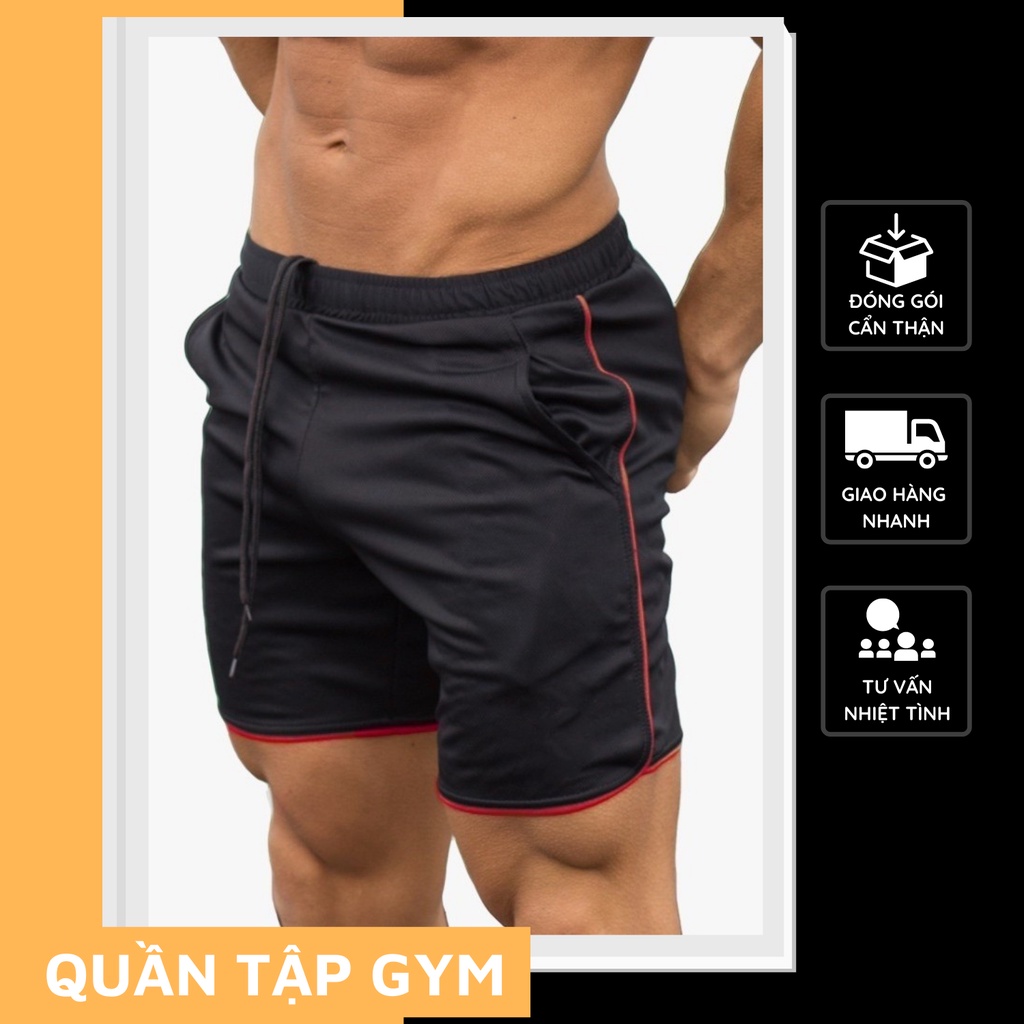 Quần Tập Gym Nam Ngắn Short Kiểu Dáng Thể Thao Bigsize Thoải Mái Thấm Hút Mồ Hôi