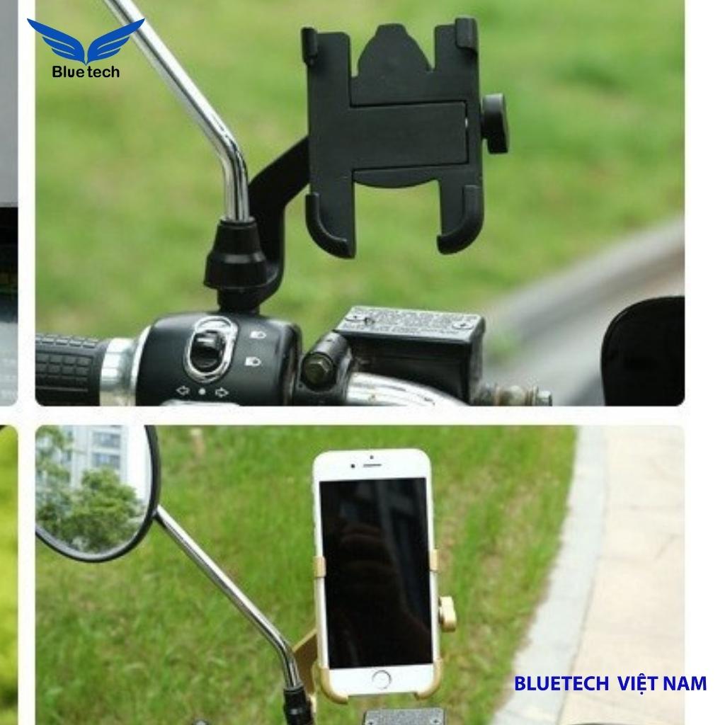 Kẹp điện thoại xe máy C2, giá đỡ điện thoại xe máy chắc chắn, chất liệu hợp kim sơn tĩnh điện chống cướp giật an toàn