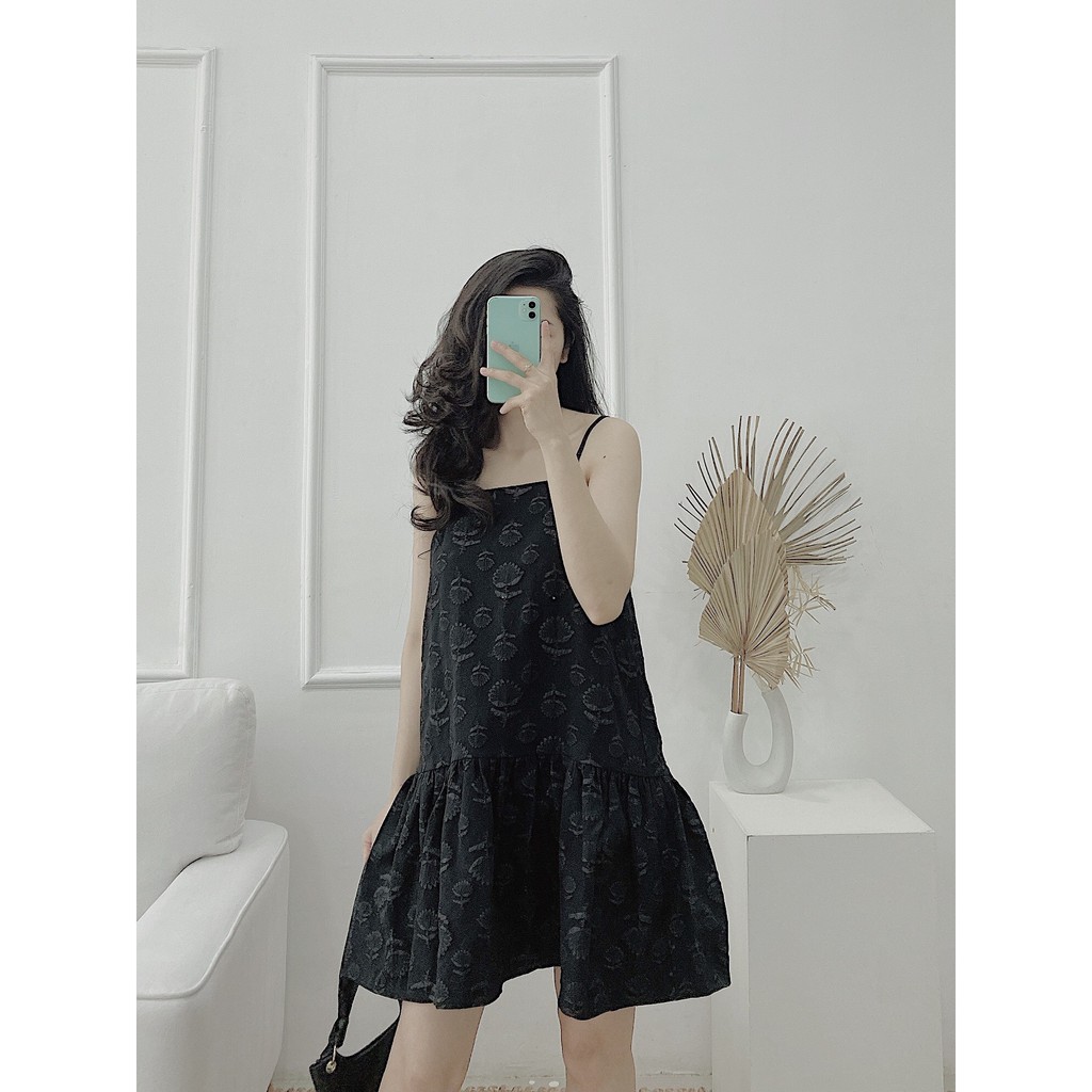 YU CHERRY | Đầm nữ vải in họa tiết mây nhỏ Pattern Cami Dress YD128